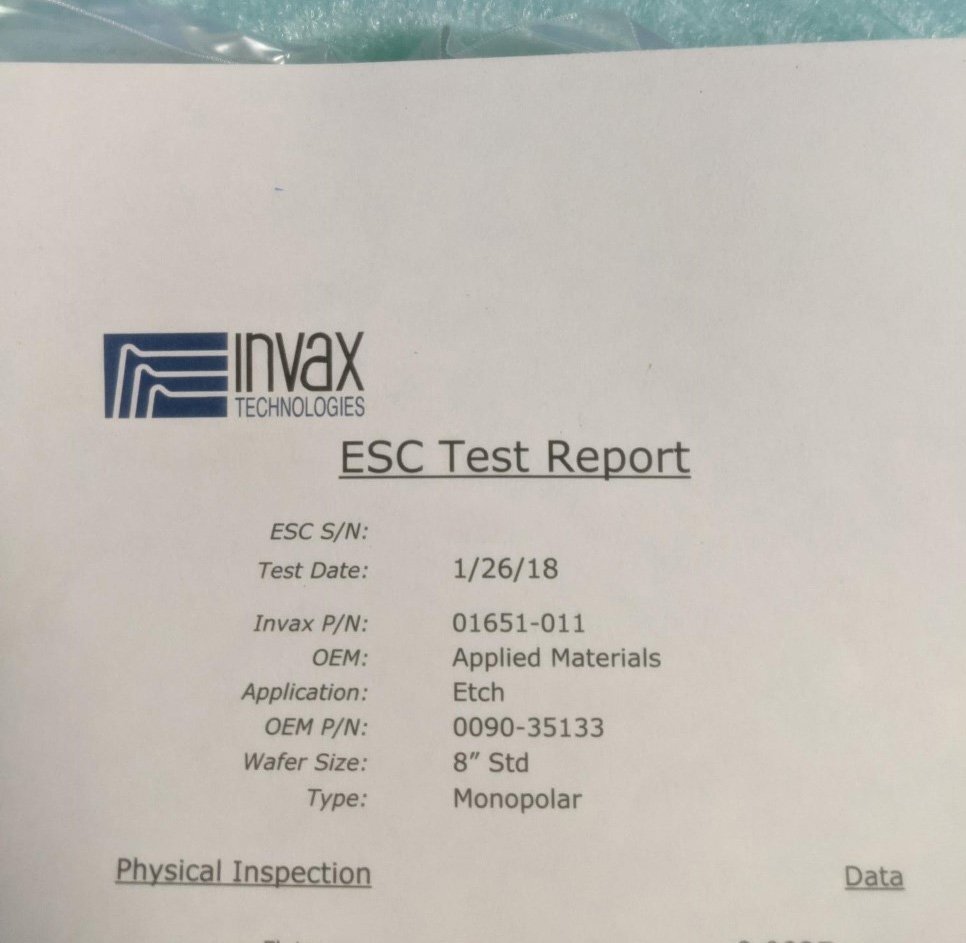 사진 사용됨 INVAX TECHNOLOGIES 0090-35133 판매용