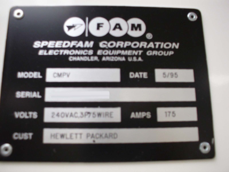 Photo Used IPEC / WESTECH / SPEEDFAM CMP 5 For Sale