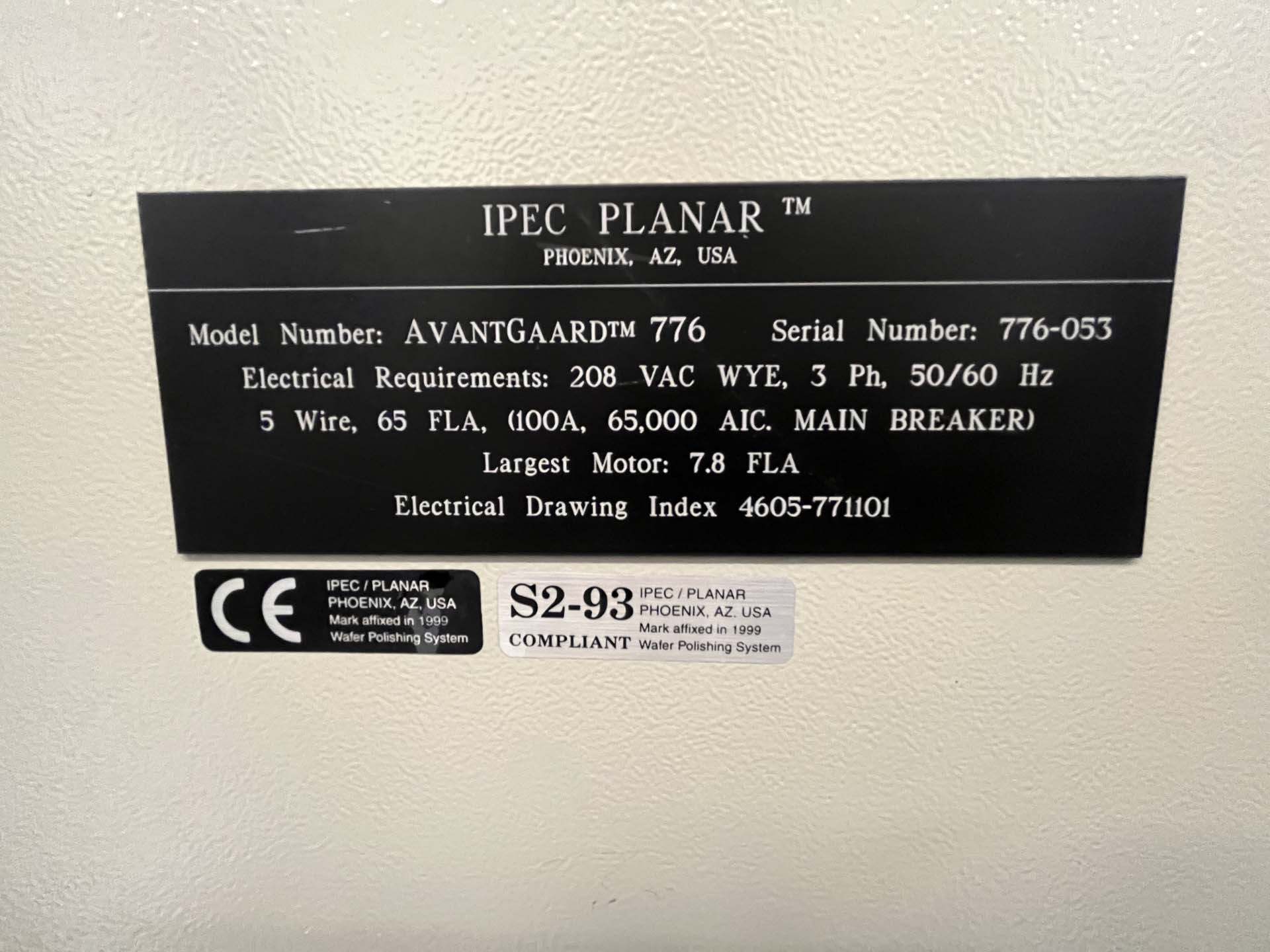Foto Verwendet IPEC PLANAR Avantgaard 776 Zum Verkauf