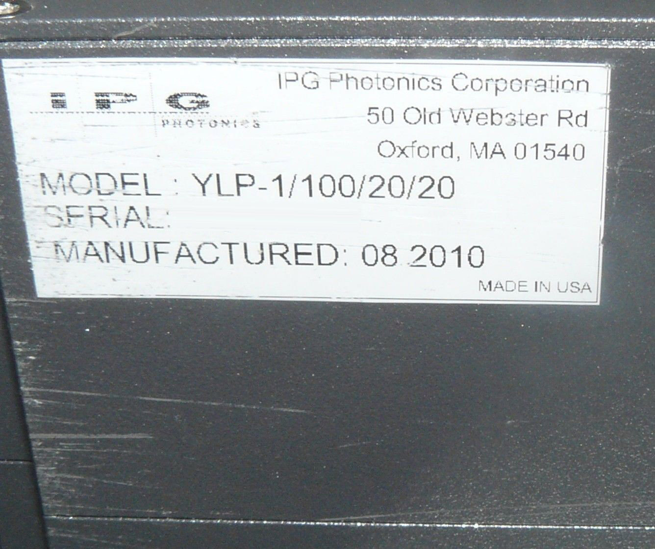 Foto Verwendet IPG PHOTONICS YLP-1/100/20/20 Zum Verkauf