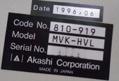 Photo Used ISI / AKASHI MVK-HVL For Sale