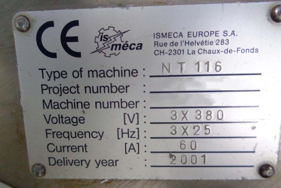 Photo Used ISMECA NT 116 For Sale