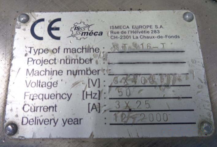 Photo Used ISMECA NT 216 For Sale