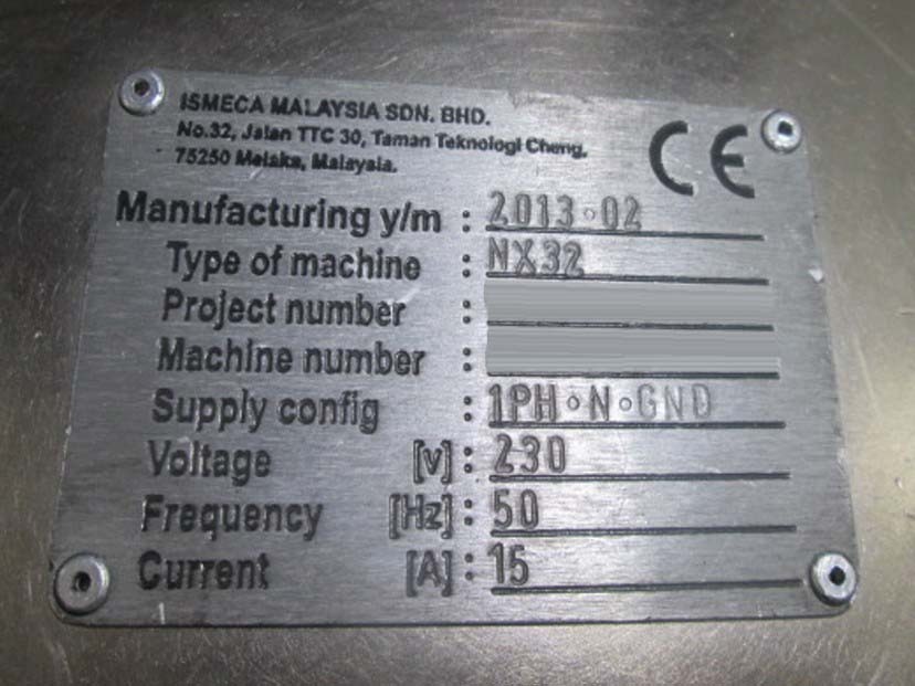圖為 已使用的 ISMECA NX-32W 待售