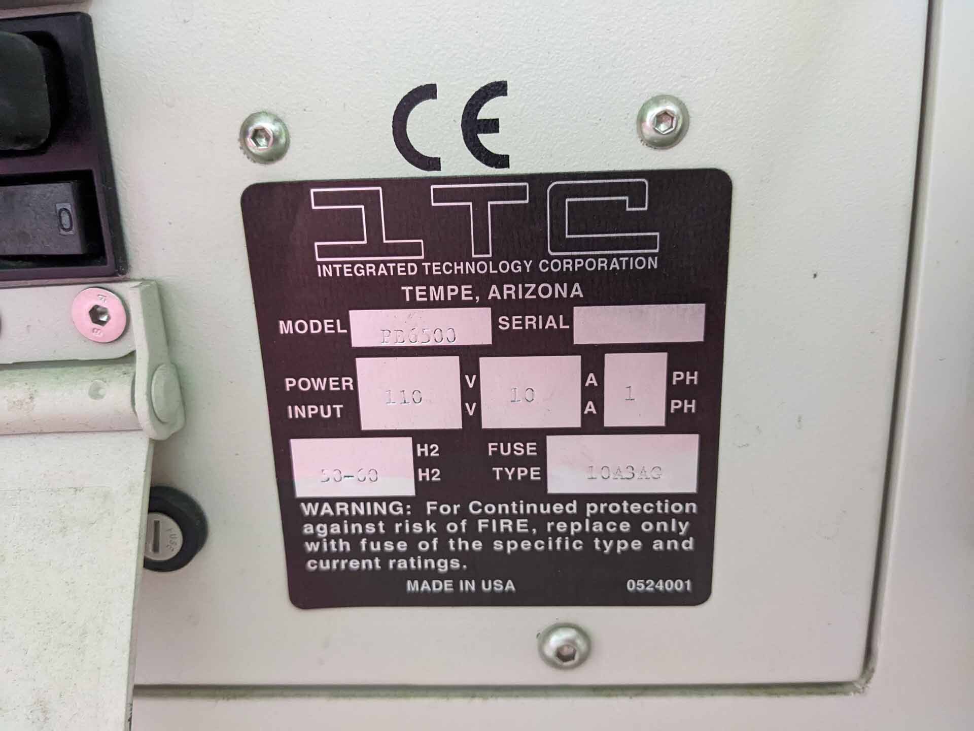 フォト（写真） 使用される ITC / INTEGRATED TECHNOLOGY CORPORATION Probilt 6500 販売のために
