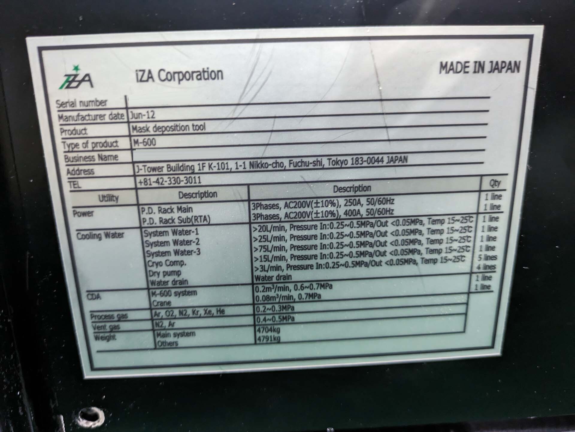 사진 사용됨 IZA M 600 판매용