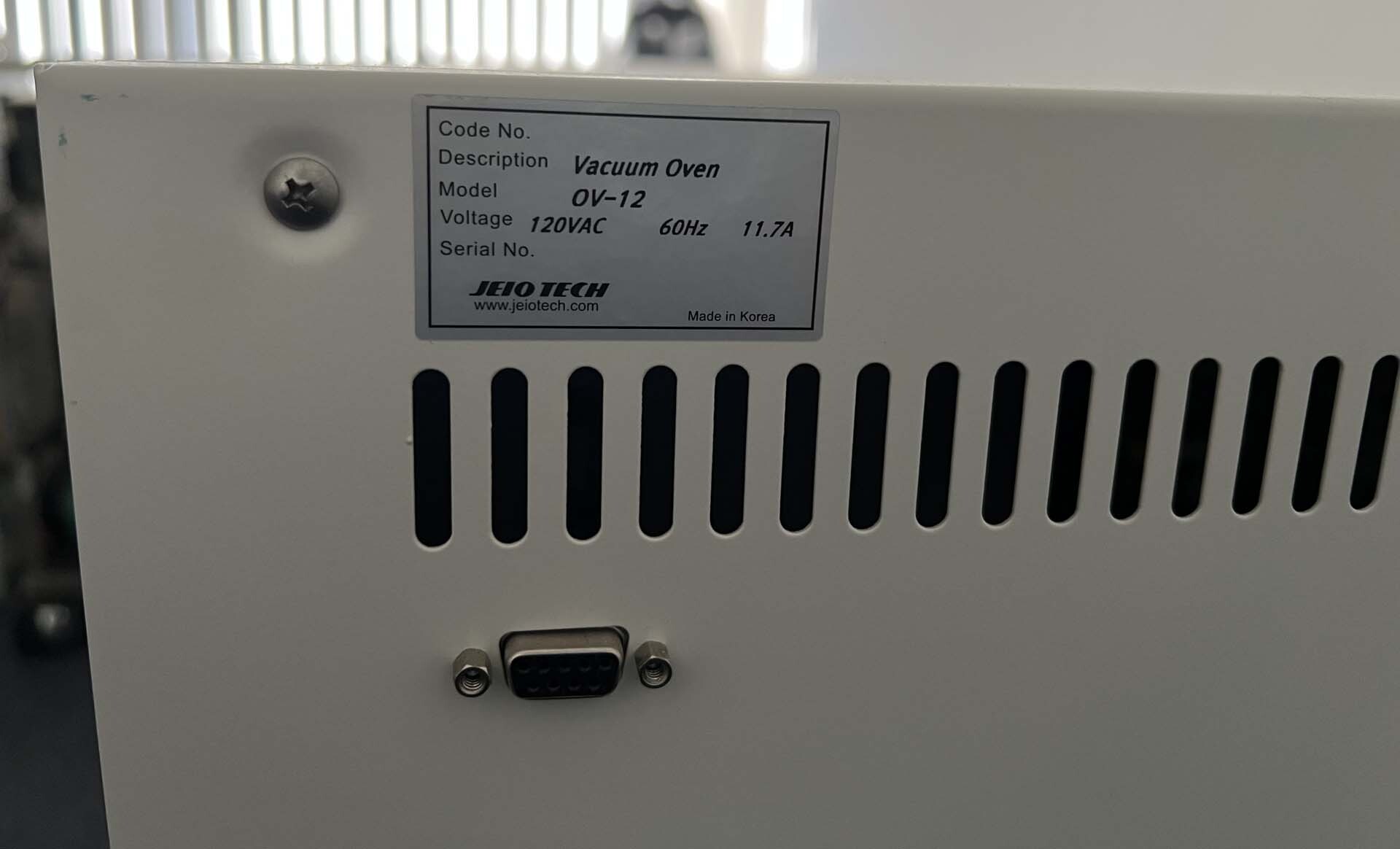 Photo Used JEIO TECH OV-12 For Sale
