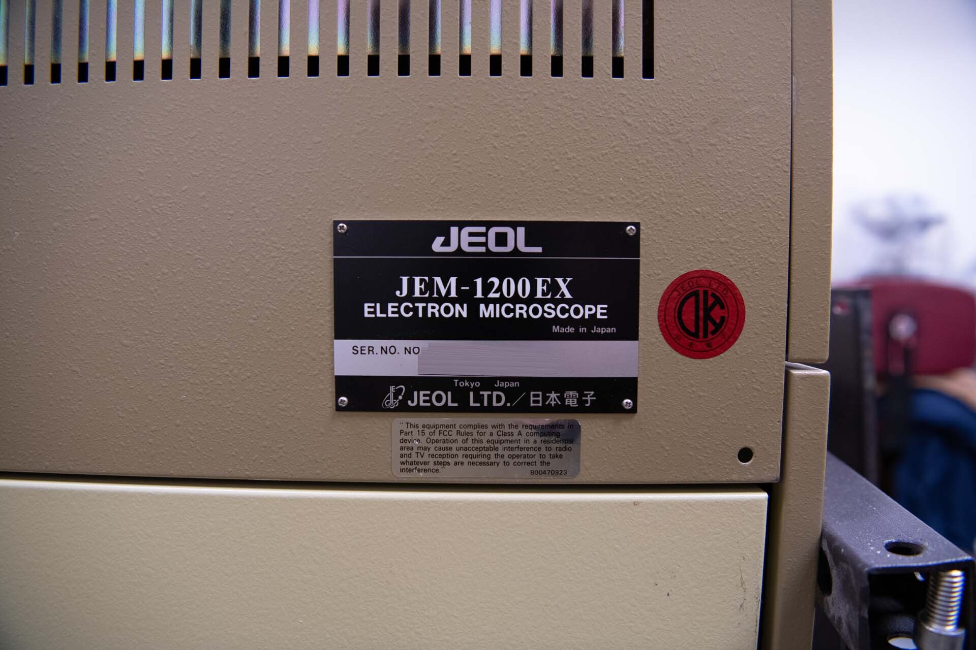 图为 已使用的 JEOL JEM 1200EX 待售