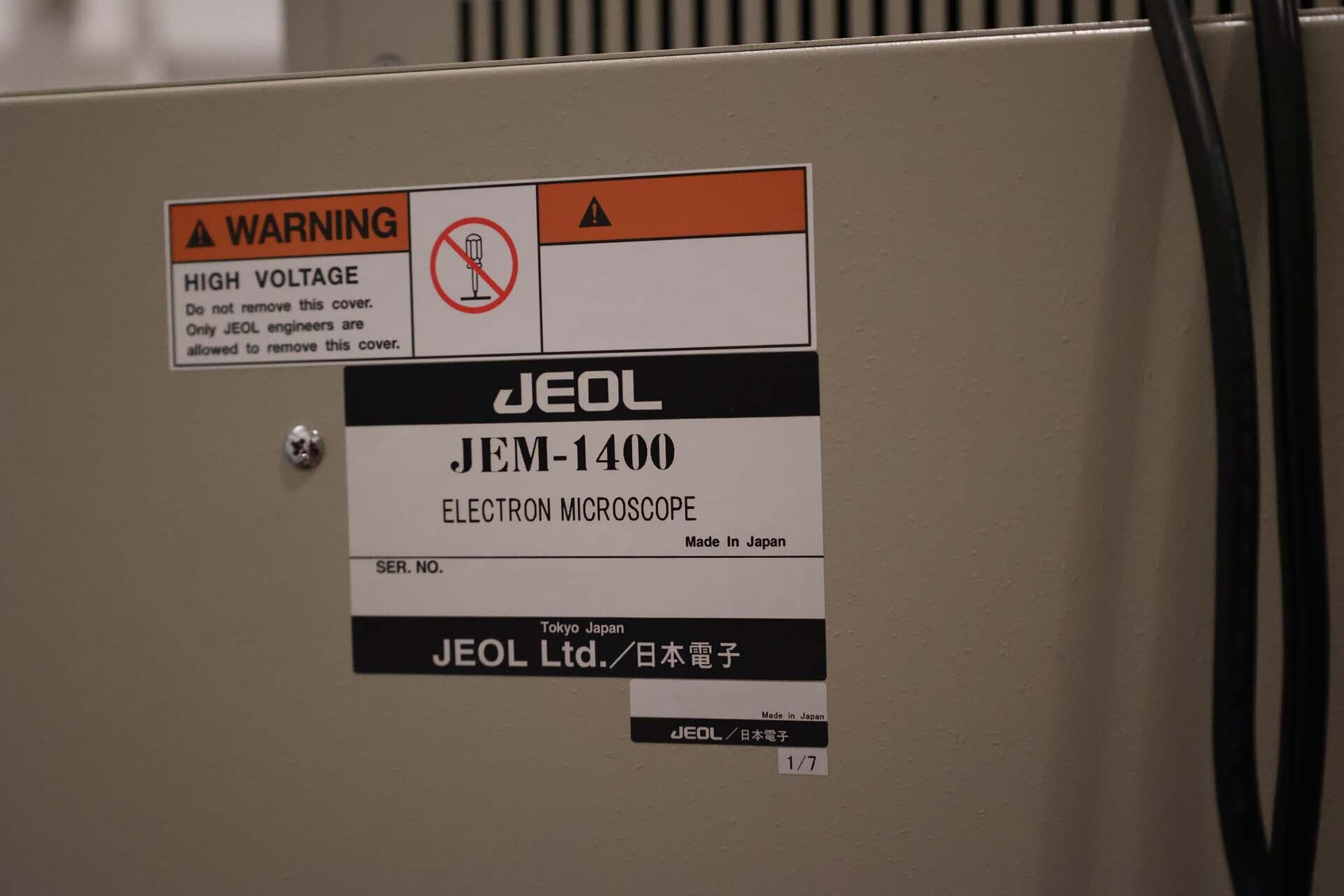 Photo Used JEOL JEM 1400 For Sale