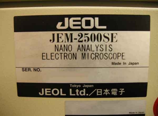 Photo Used JEOL JEM 2500SE For Sale