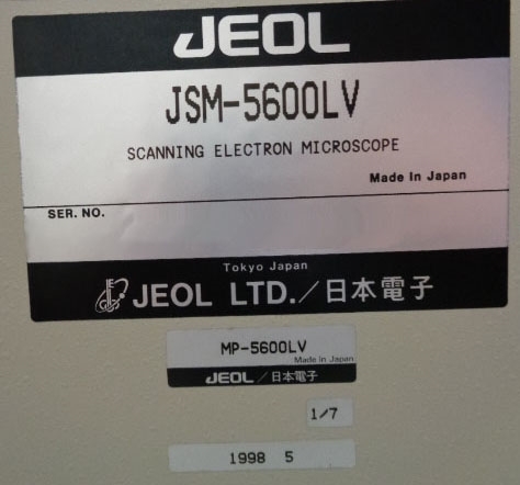 图为 已使用的 JEOL JSM 5600LV 待售