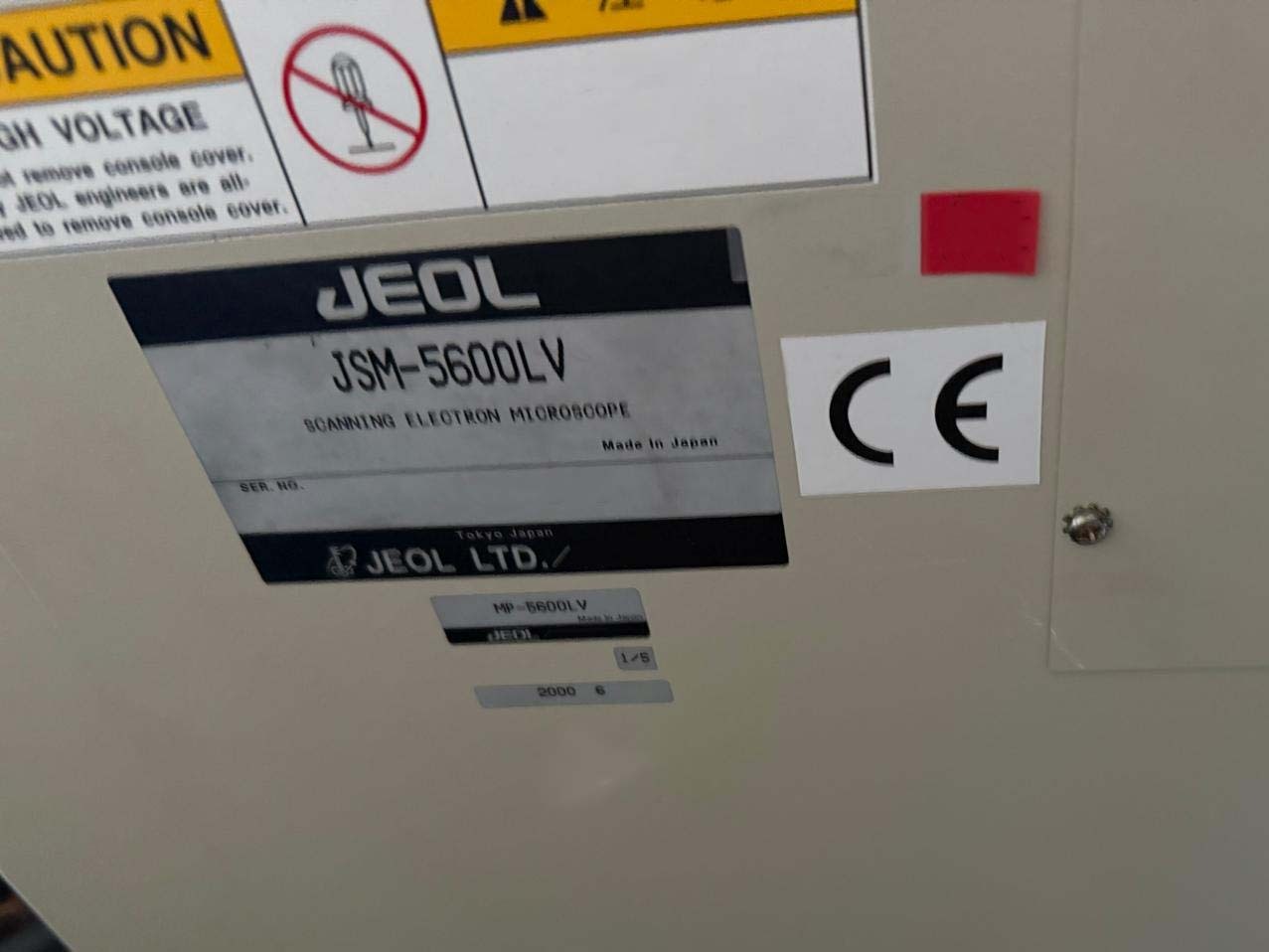 Photo Utilisé JEOL JSM 5600LV À vendre