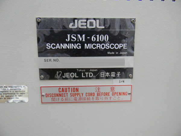圖為 已使用的 JEOL JSM 6100 待售