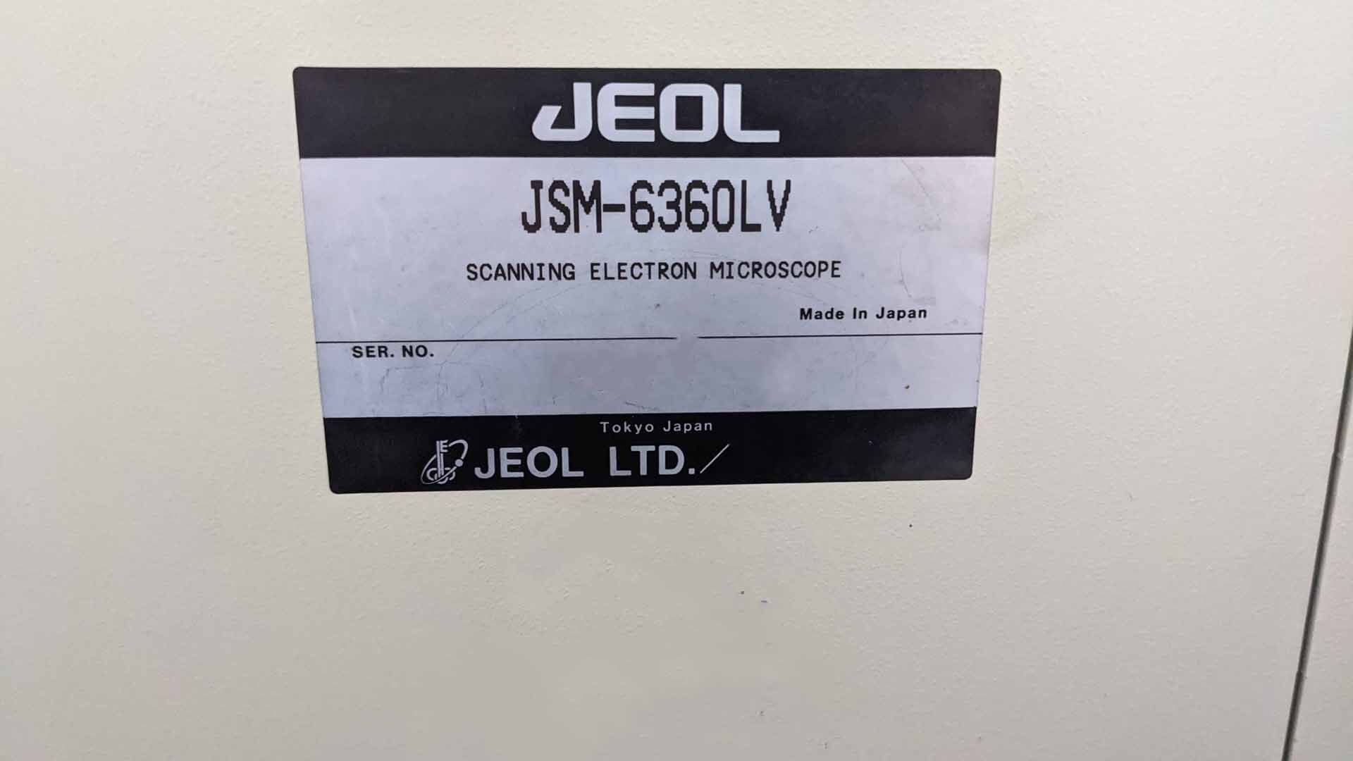 图为 已使用的 JEOL JSM 6360LV 待售