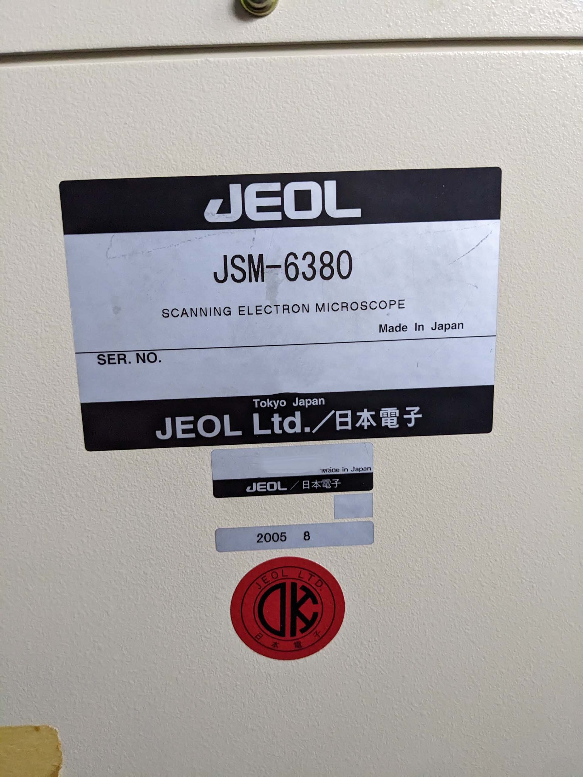 Photo Used JEOL JSM 6380 For Sale