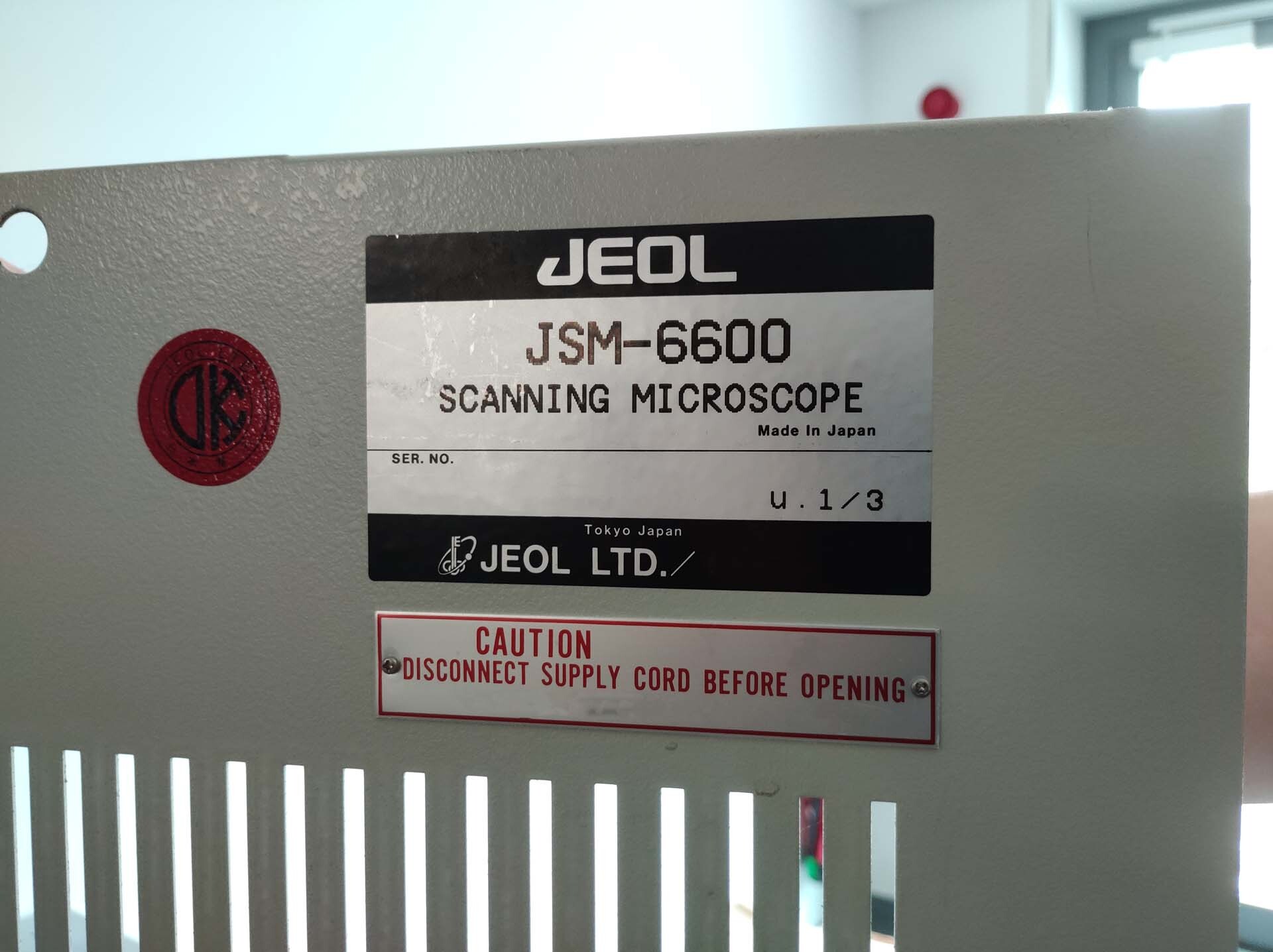Photo Used JEOL JSM 6600 For Sale
