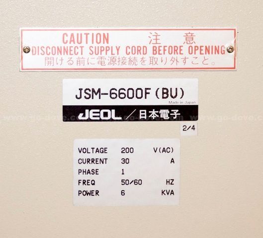 フォト（写真） 使用される JEOL JSM 6600FXV 販売のために