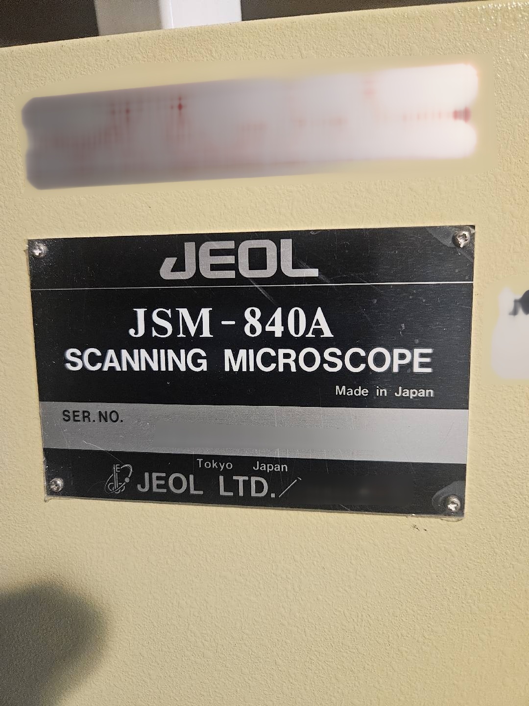 사진 사용됨 JEOL JSM 840A 판매용