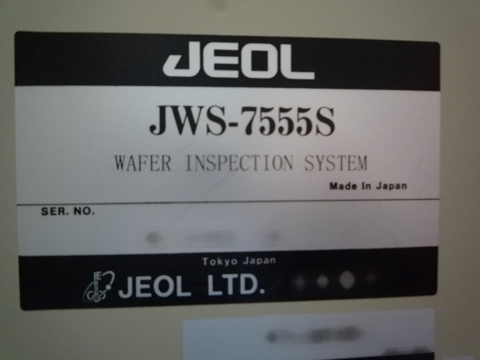 Foto Verwendet JEOL JWS 7555S Zum Verkauf