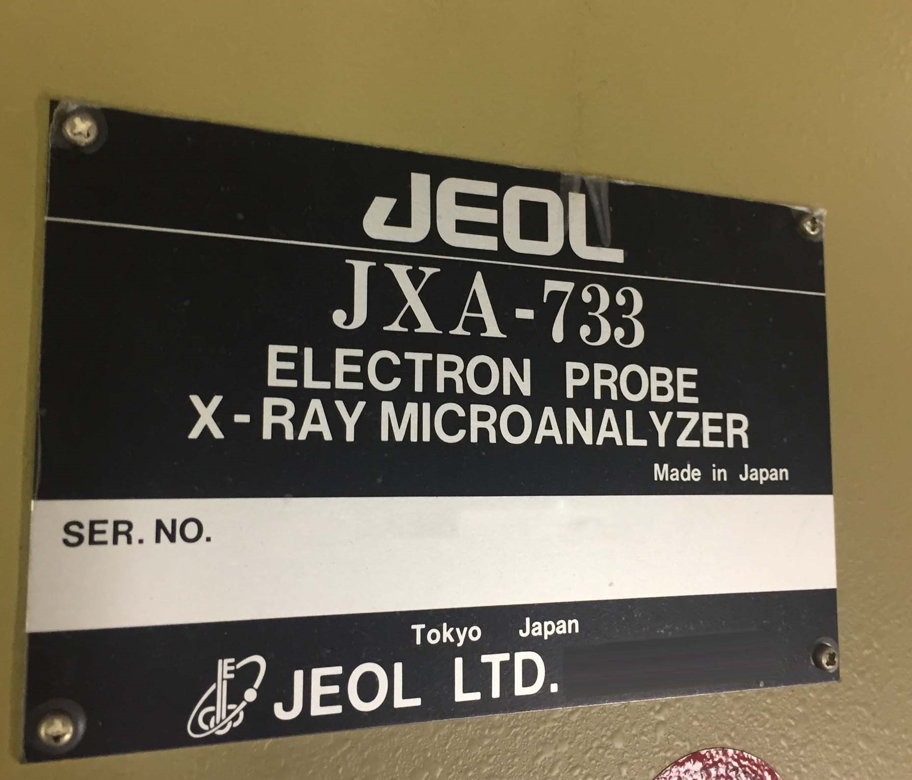 圖為 已使用的 JEOL JXA 733 待售