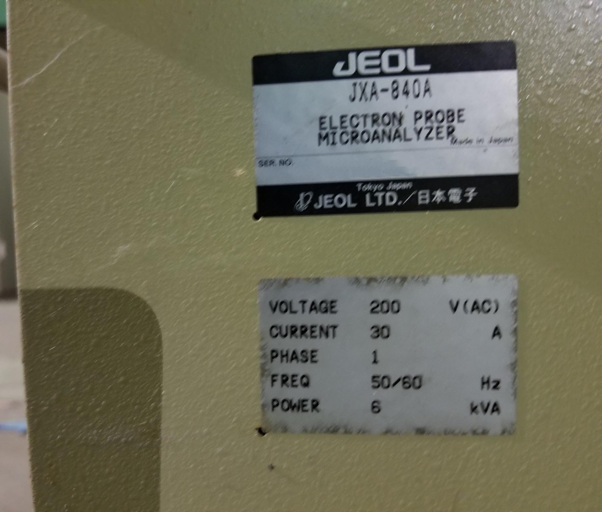 圖為 已使用的 JEOL JXA 840A 待售