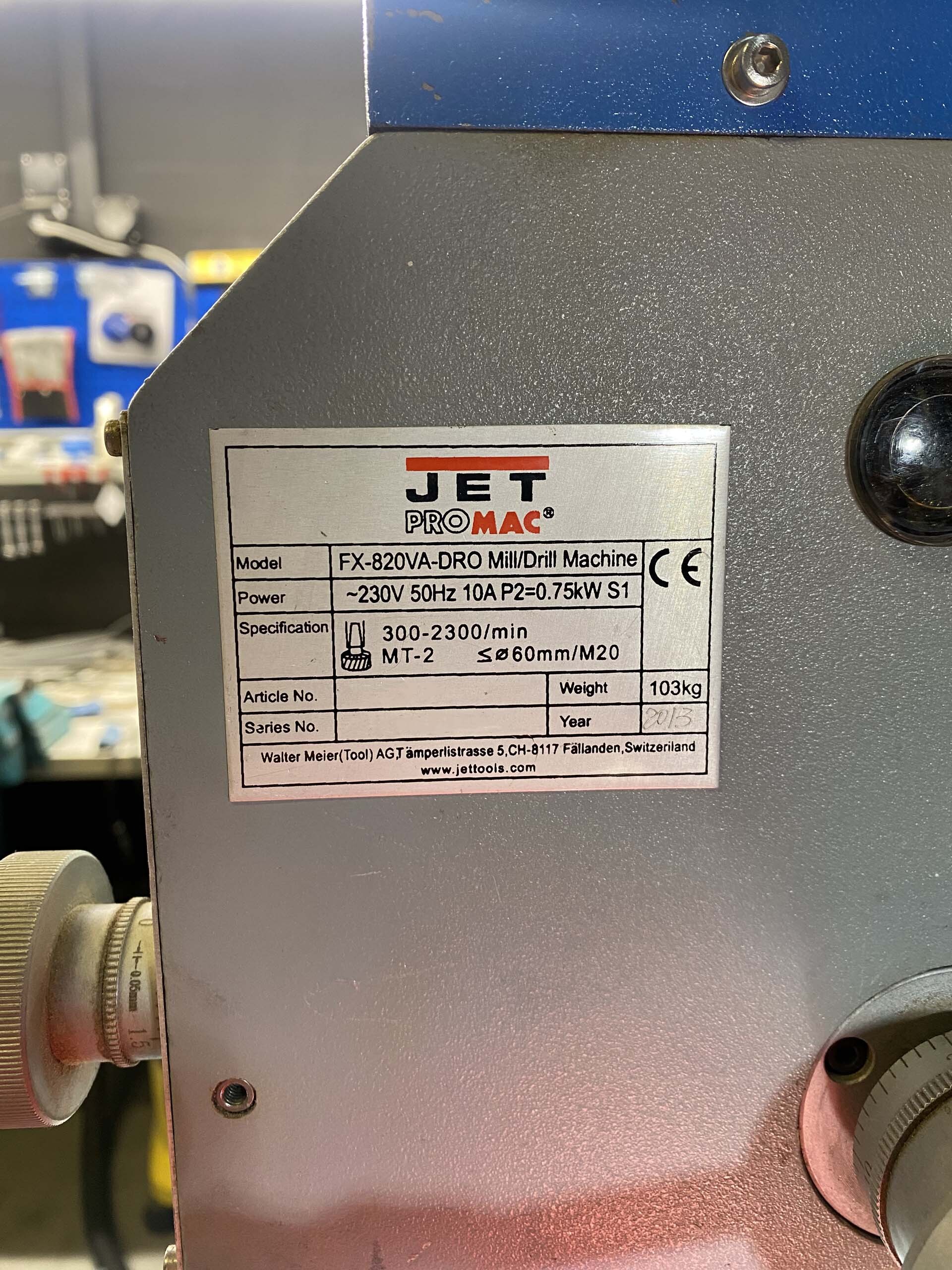 フォト（写真） 使用される JET FX-820VA-DRO 販売のために