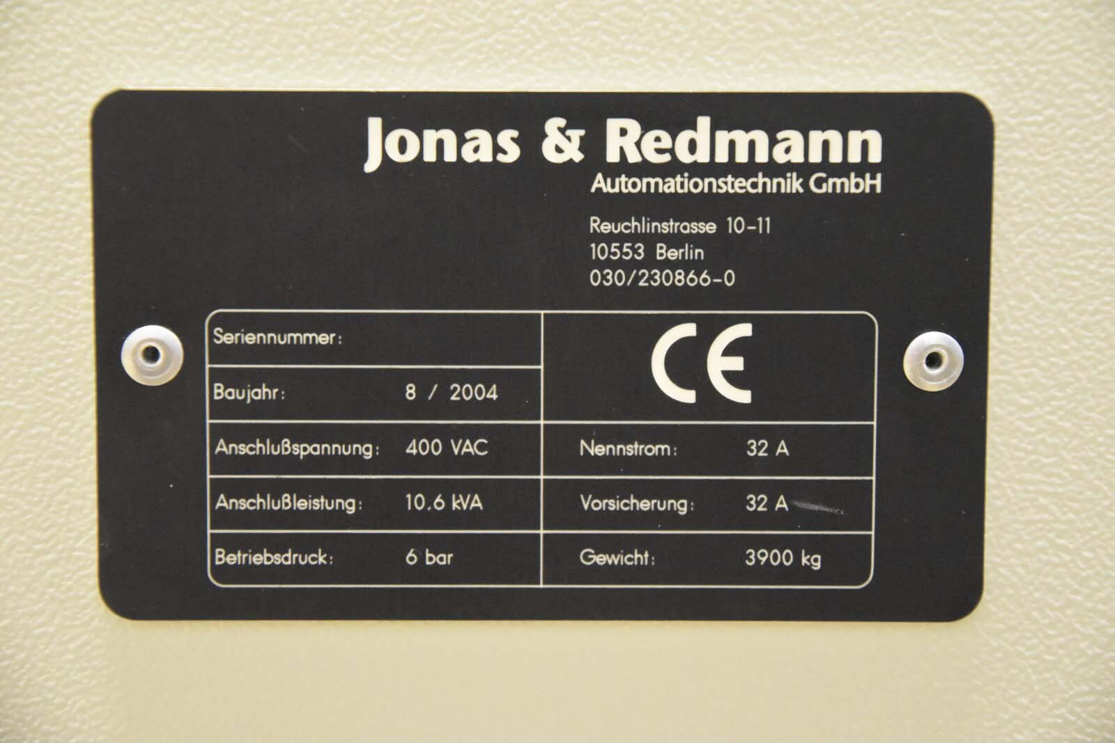 圖為 已使用的 JONAS & REDMANN RX130B 待售
