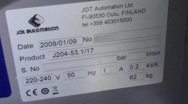 圖為 已使用的 JOT / ELECTROBIT J204-53.1/17 待售