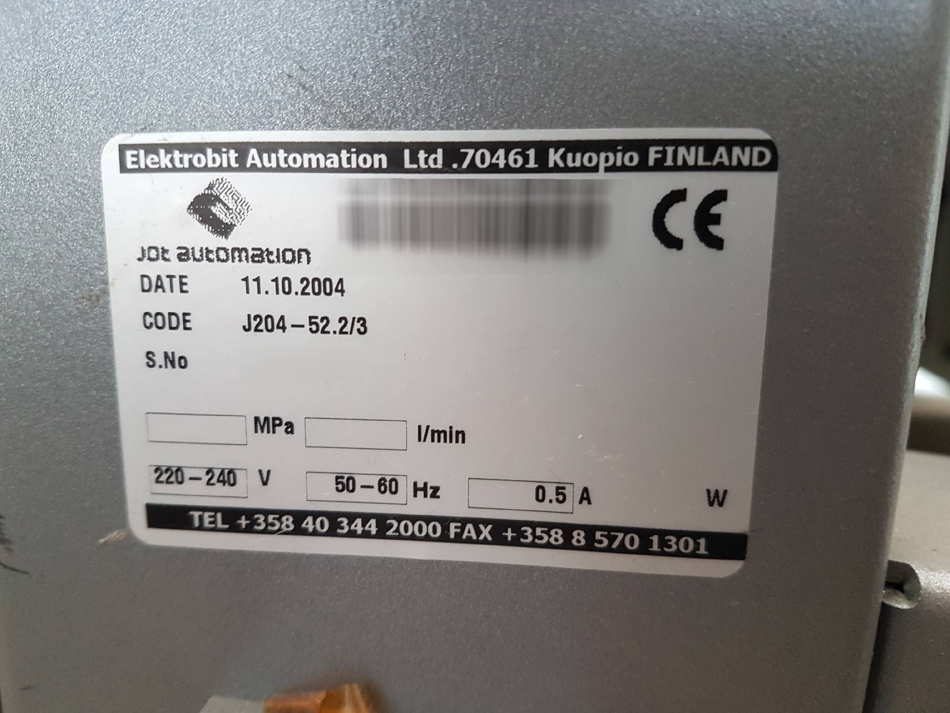 Photo Utilisé JOT J204 À vendre