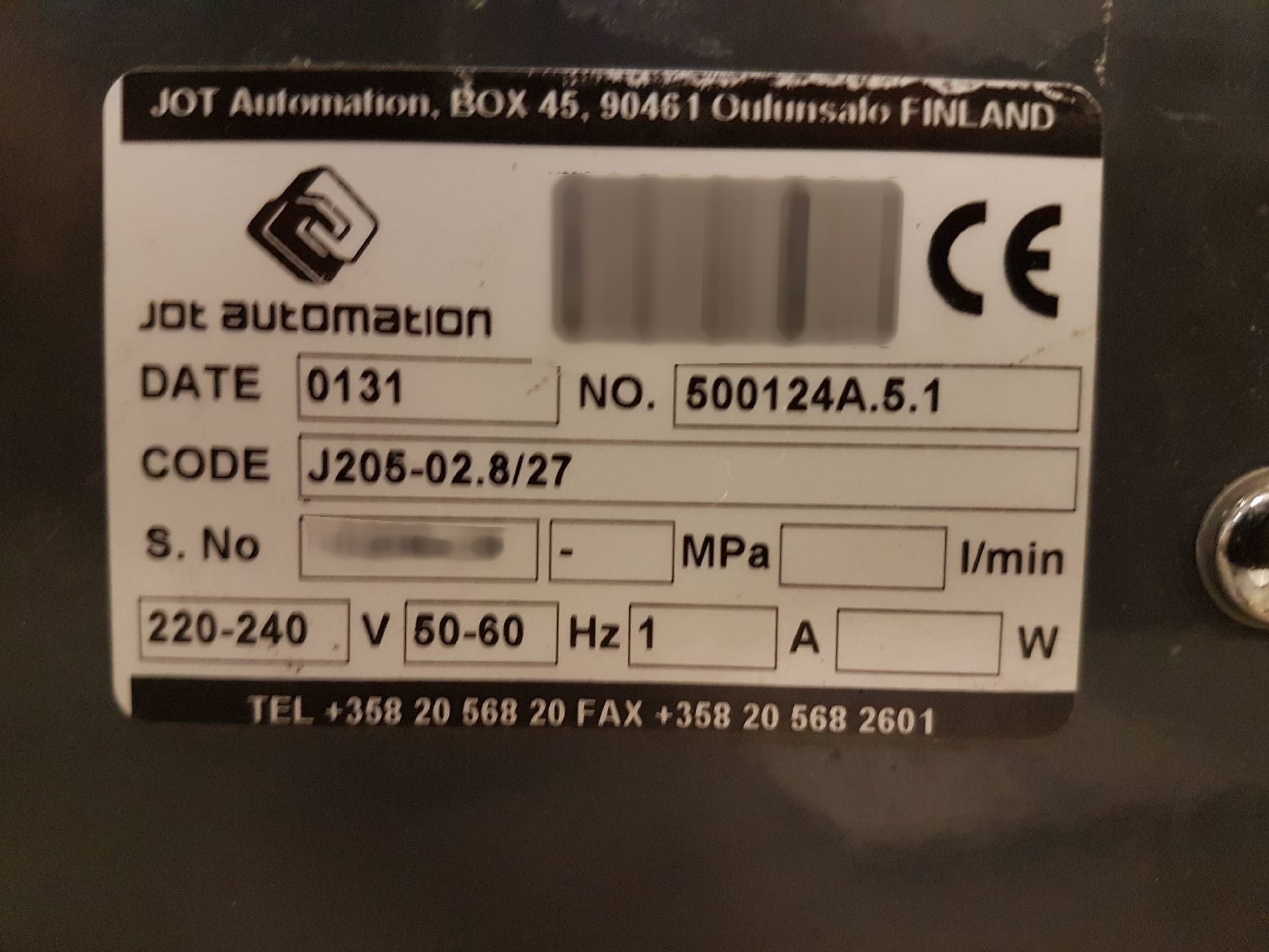 图为 已使用的 JOT J205 待售