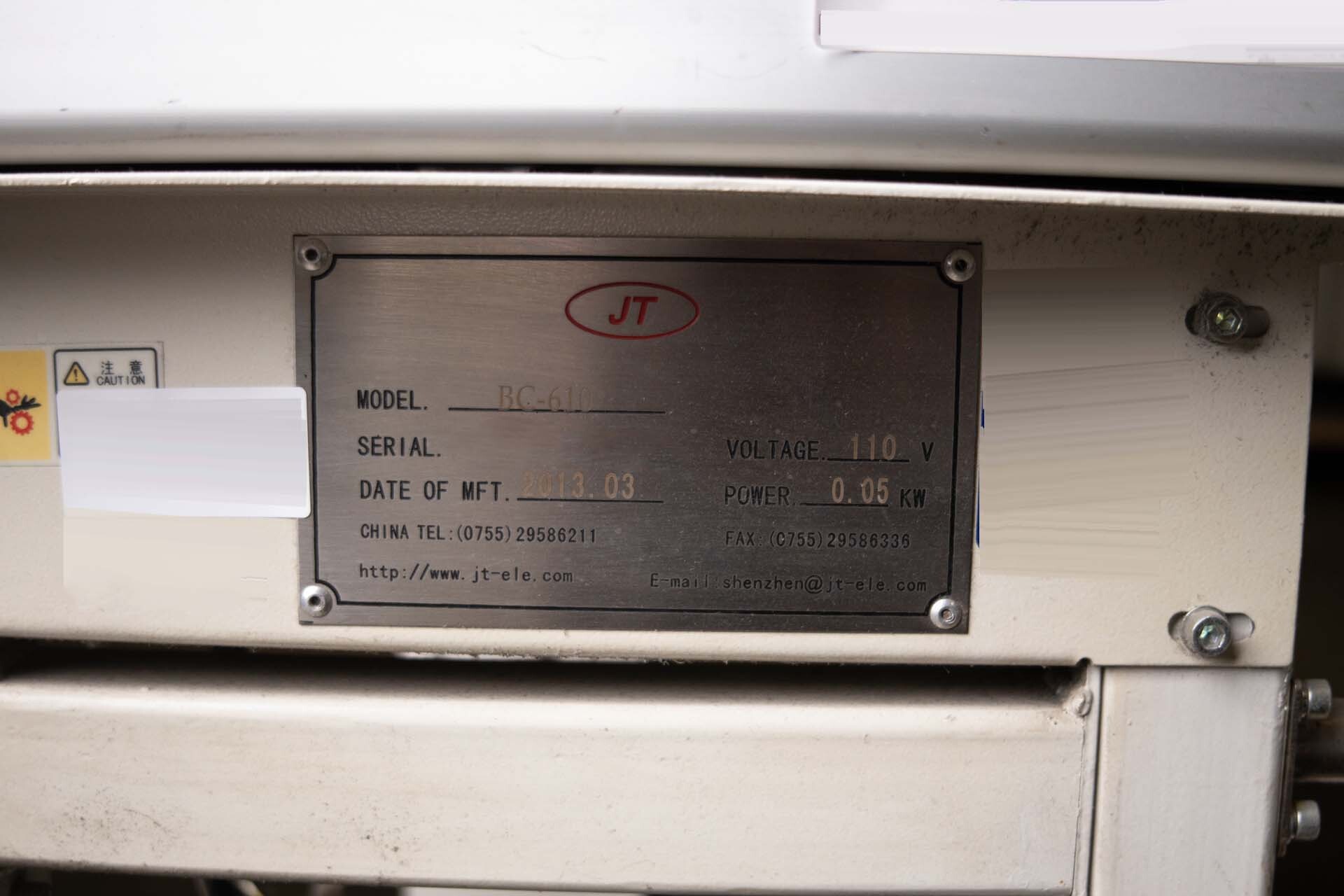 图为 已使用的 JT AUTOMATION BC-610 待售