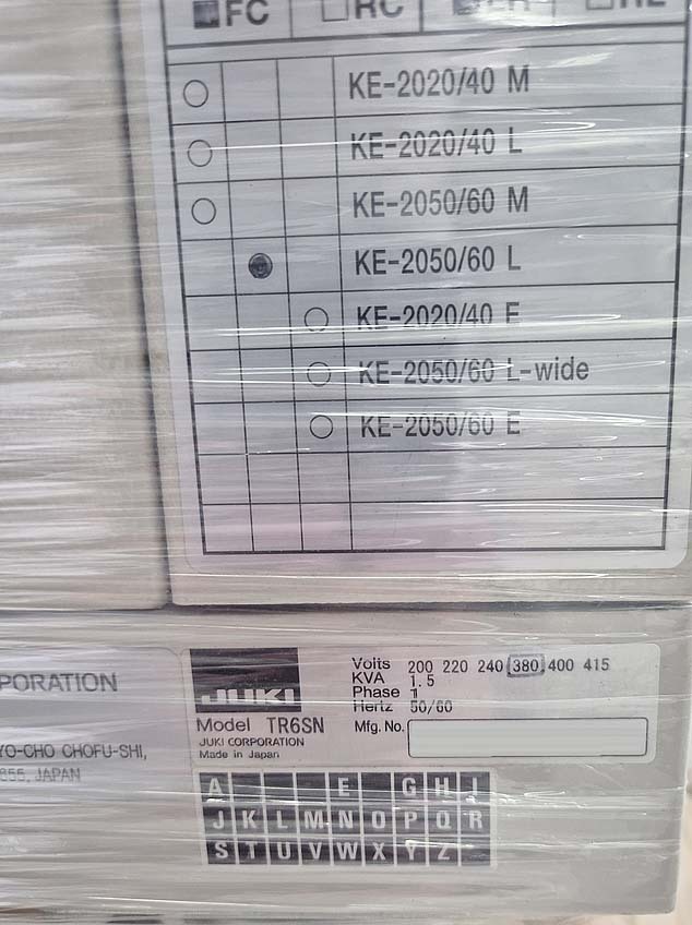 Photo Used JUKI TR6SN For Sale