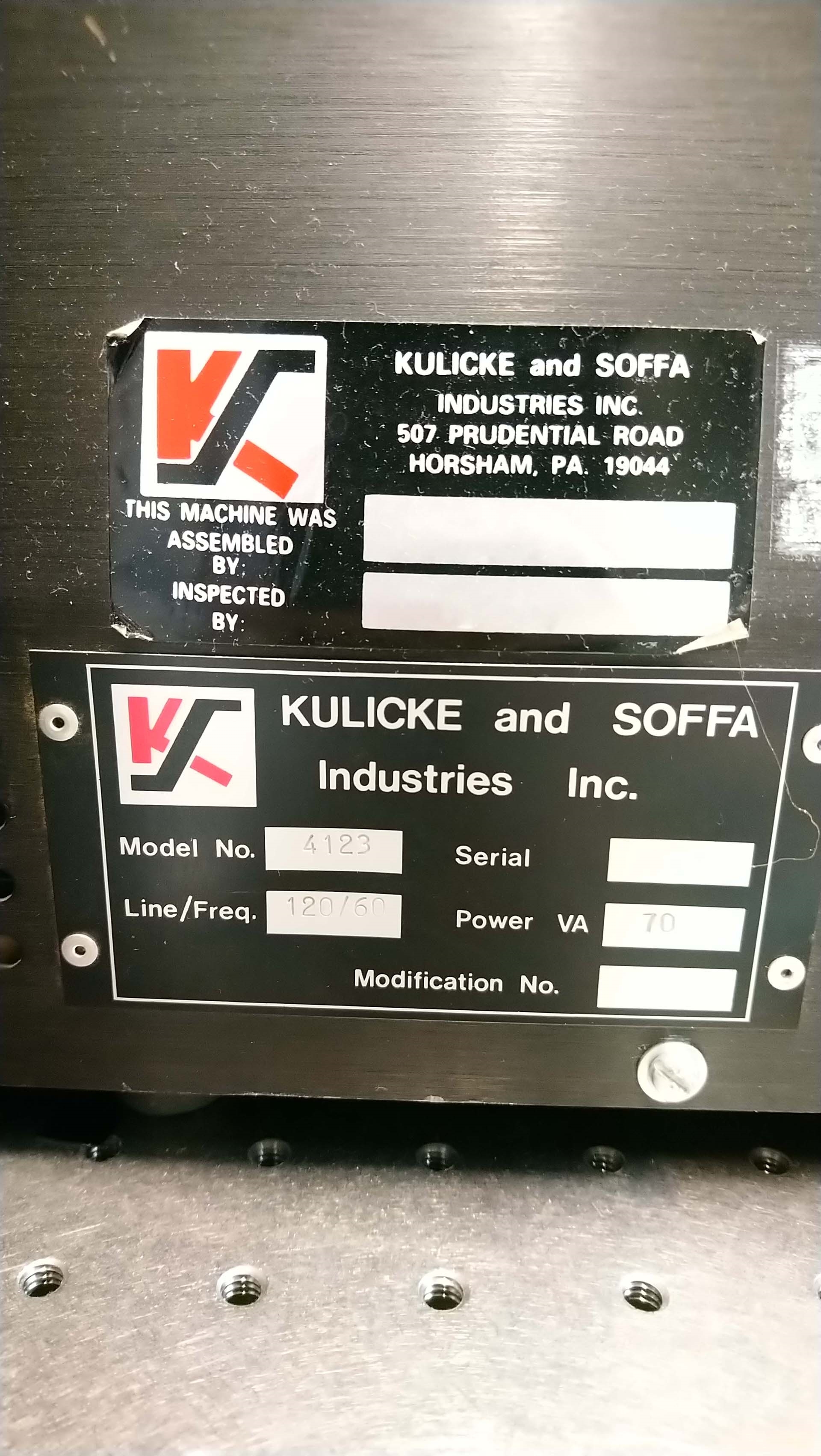 圖為 已使用的 KULICKE & SOFFA 4123 待售