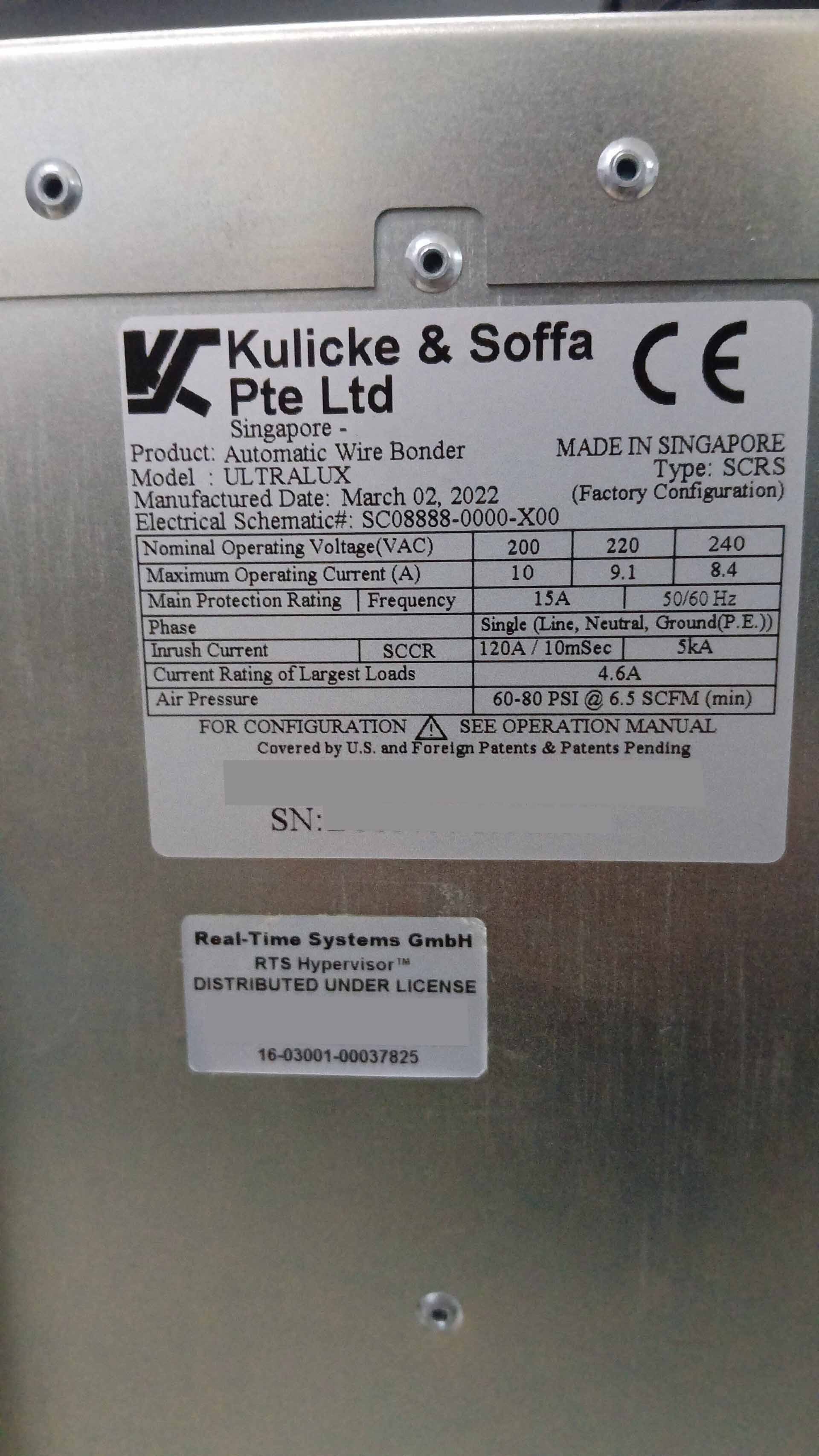 Photo Used K&S Ultralux For Sale