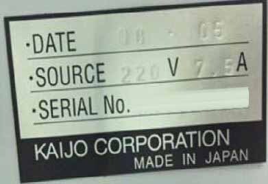 Photo Used KAIJO FB 780 For Sale