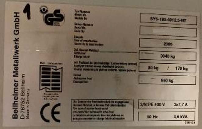 圖為 已使用的 KARDEX REMSATR IND 180-3112.5 待售