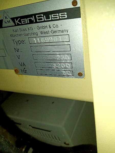 Photo Used KARL SUSS / MICROTEC 1169901 For Sale