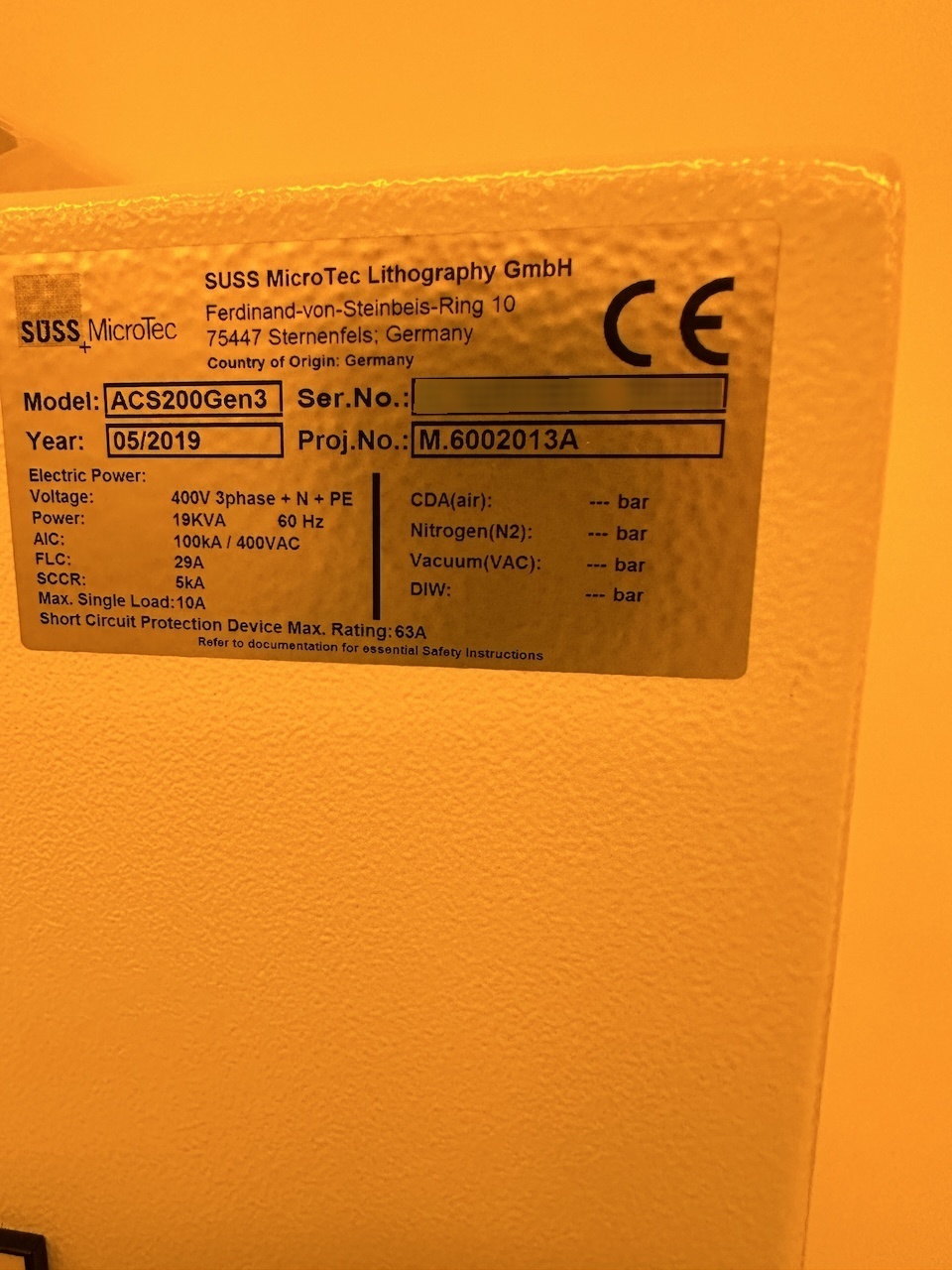 Photo Used KARL SUSS / MICROTEC ACS 200 Gen3 For Sale