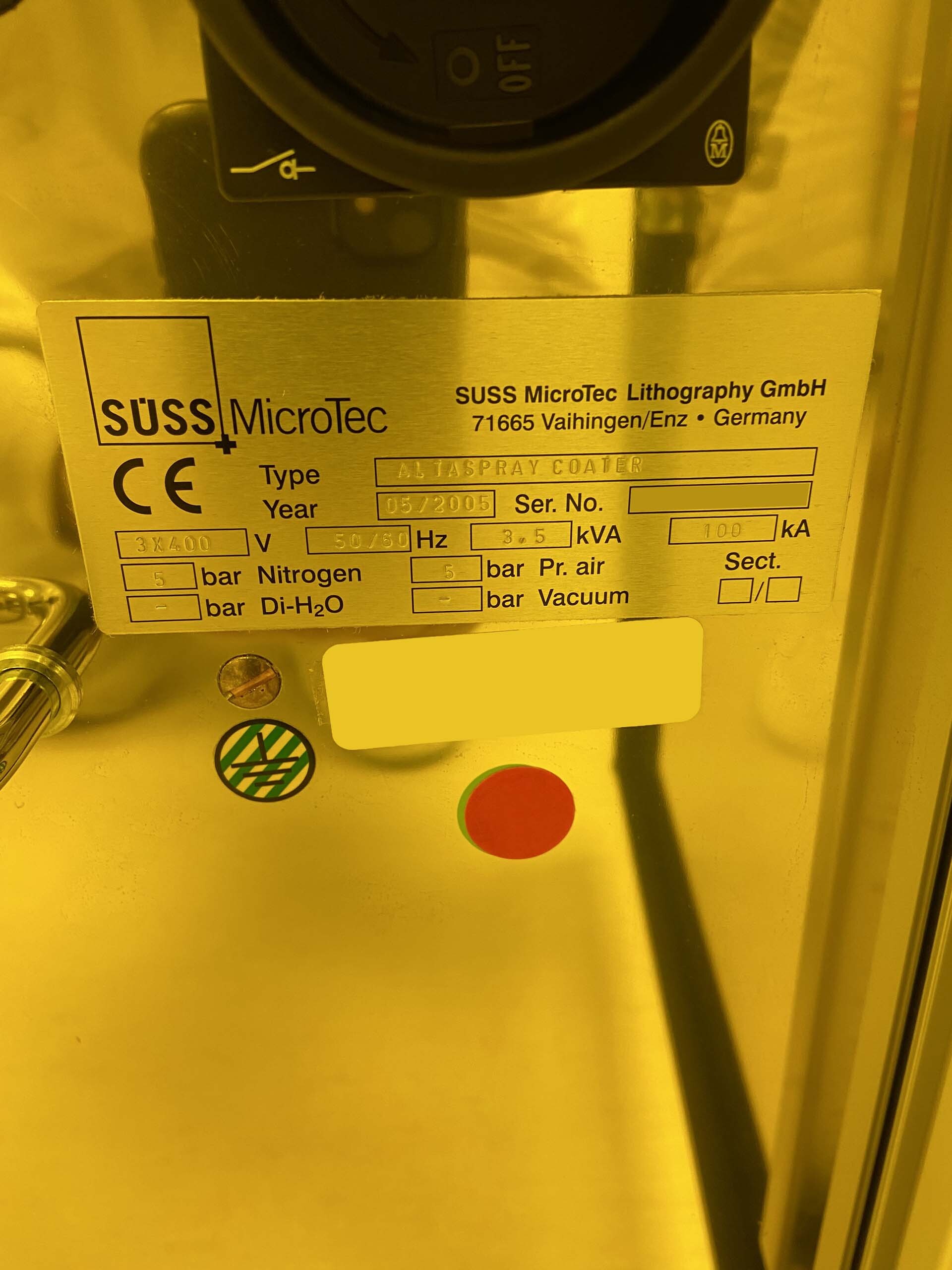 圖為 已使用的 KARL SUSS / MICROTEC AltaSpray 待售