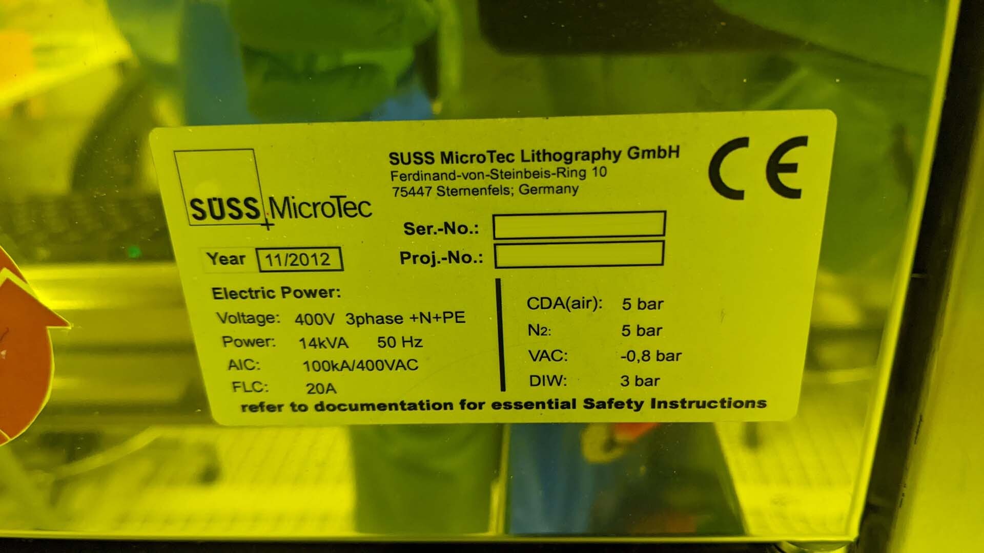 Foto Verwendet KARL SUSS / MICROTEC Gamma Zum Verkauf