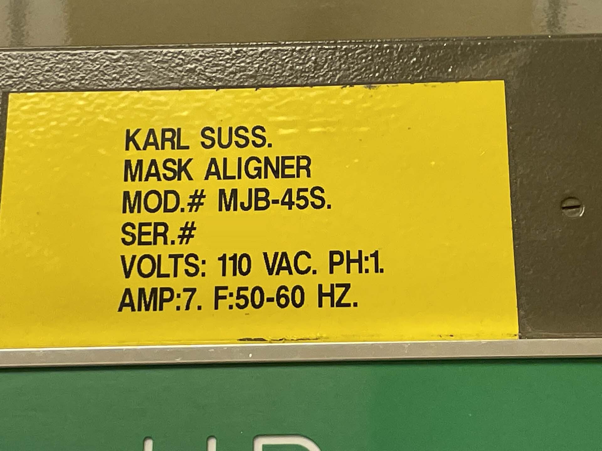 Foto Verwendet KARL SUSS / MICROTEC MJB-45S Zum Verkauf