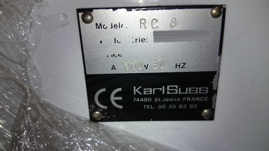 圖為 已使用的 KARL SUSS / MICROTEC RC 8 待售