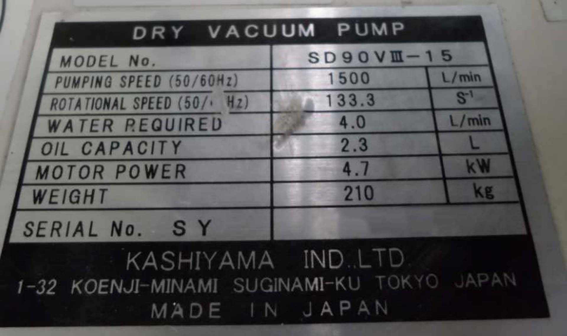 Photo Used KASHIYAMA SD90VIII For Sale