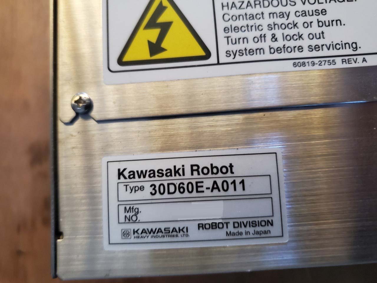 圖為 已使用的 KAWASAKI 30D60E-A011 待售