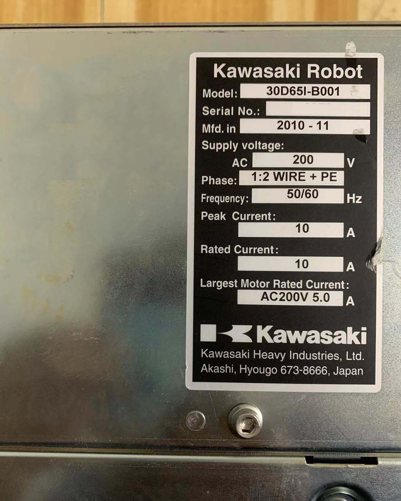 图为 已使用的 KAWASAKI 30D65I-B001 待售