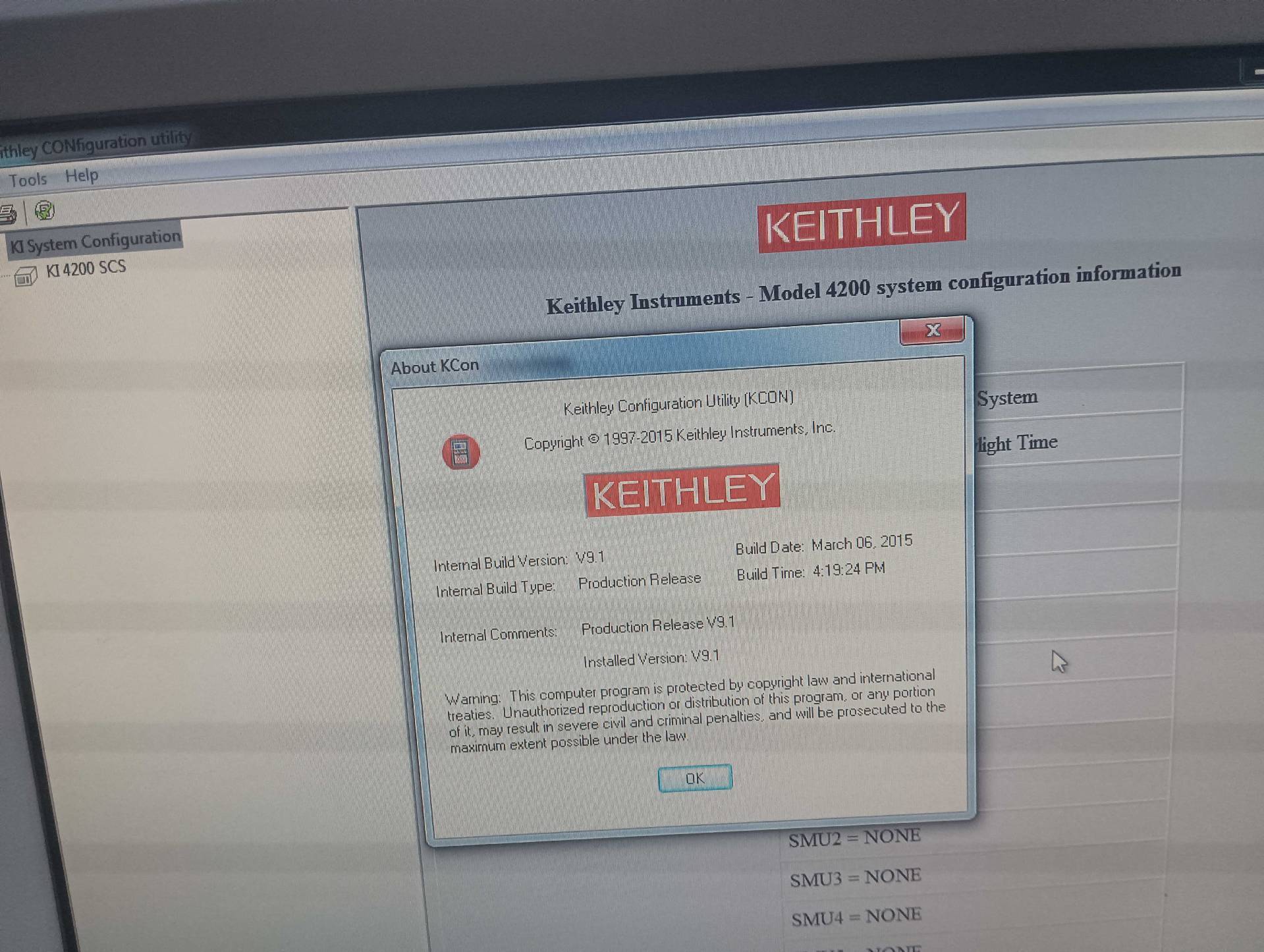 图为 已使用的 KEITHLEY 4200-SCS 待售