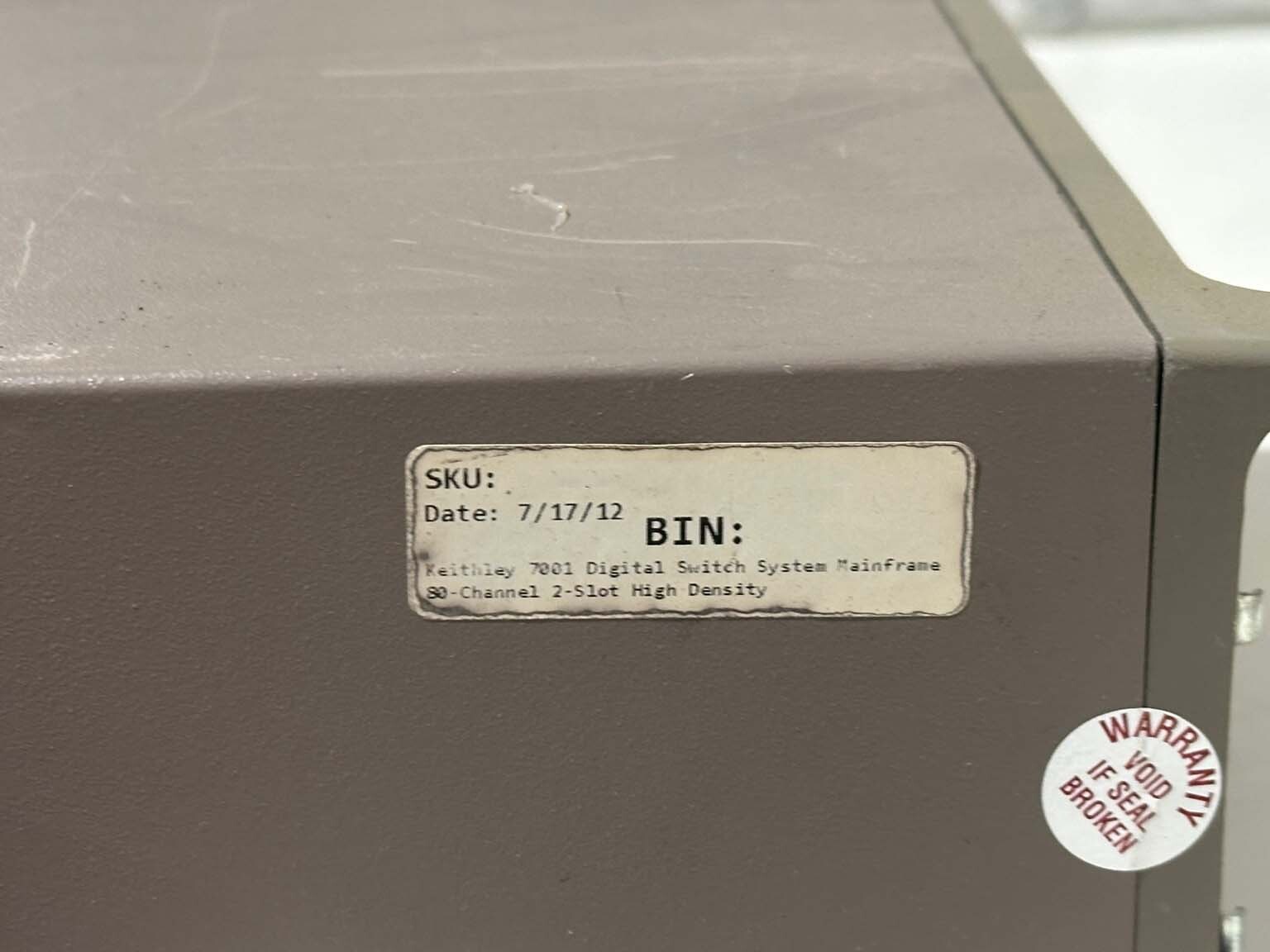 사진 사용됨 KEITHLEY 7001 판매용
