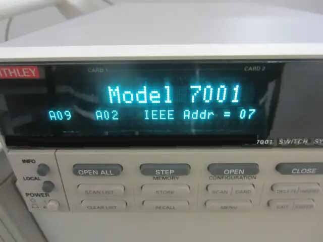 사진 사용됨 KEITHLEY 7001 판매용