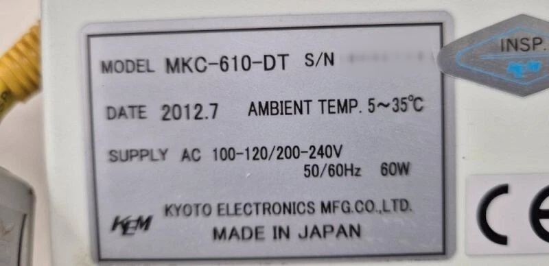 圖為 已使用的 KEM MKC-610-DT 待售