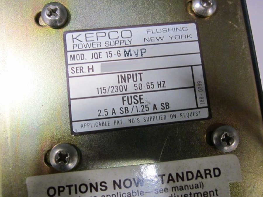 Photo Utilisé KEPCO JQE15-6MVP À vendre